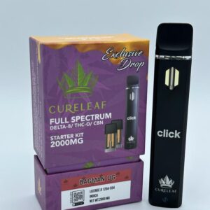 DELTA8/ THC-O/ CBN FULL SPECTRUM(BAGMAN OG) STARTER KIT 2000MG