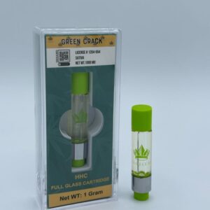 HHC GREEN CRACK FULL GLASS CARTRIDGE 1GRAM