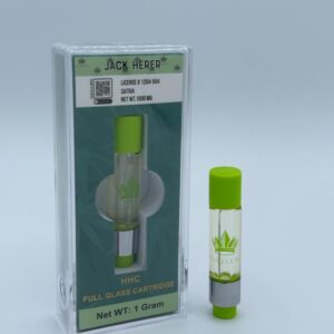 HHC JACK HERER FULL GLASS CARTRIDGE 1GRAM