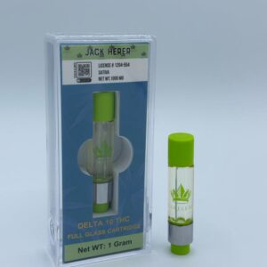 DELTA 10 THC JACK HERER FULL GLASS CARTRIDGE 1GRAM