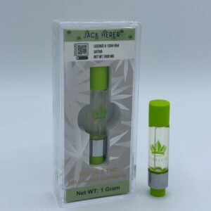 DELTA 8 THC JACK HERER FULL GLASS CARTRIDGE 1GRAM