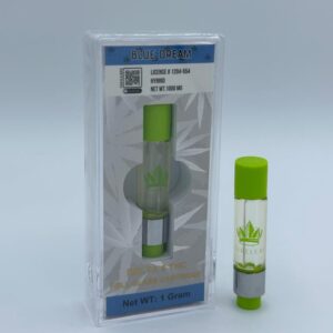 DELTA 8 THC BLUE DREAM FULL GLASS CARTRIDGE 1GRAM