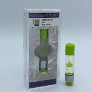 DELTA 8 THC GRANDDADDY PURPLE FULL GLASS CARTRIDGE 1GRAM