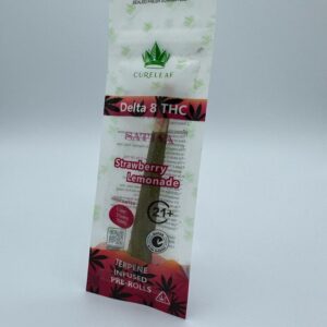 DELTA 8 THC PRE ROLLS STRAWBERRY LEMONADE 750MG